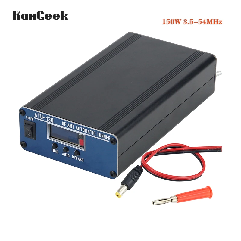 

HamGeek ATU-130 150W 3.5-54MHz HF Automatic Antenna Tuner Shortwave Antenna Tuner With Blue Panel
