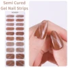 20tips Shiny Semi-Cured Gel Nail Strips Cat Eye Gradient Nail Art Sticker Press on Nails Gel UV Wraps for Manicure Decoration 4