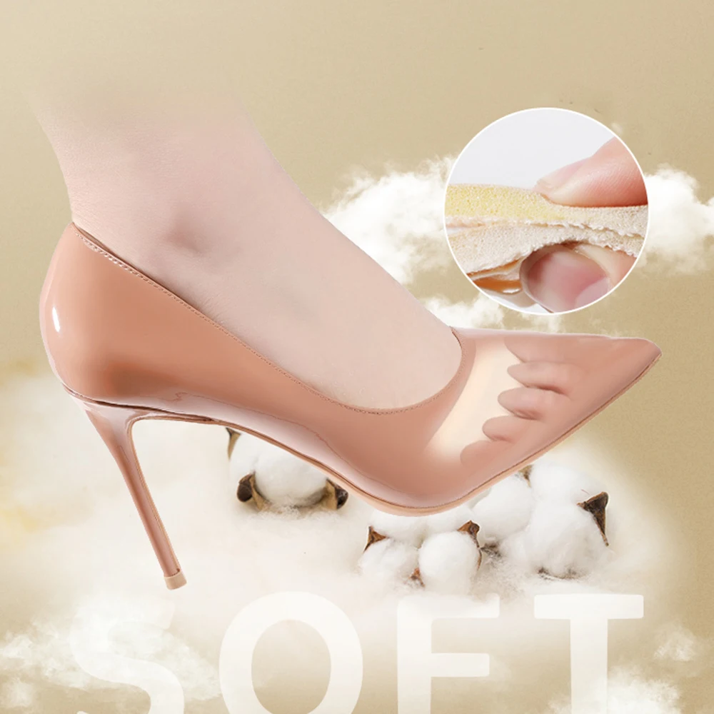4/6/8Pcs Fünf Zehen Vorfuß Pads für Frauen High Heels Halbe