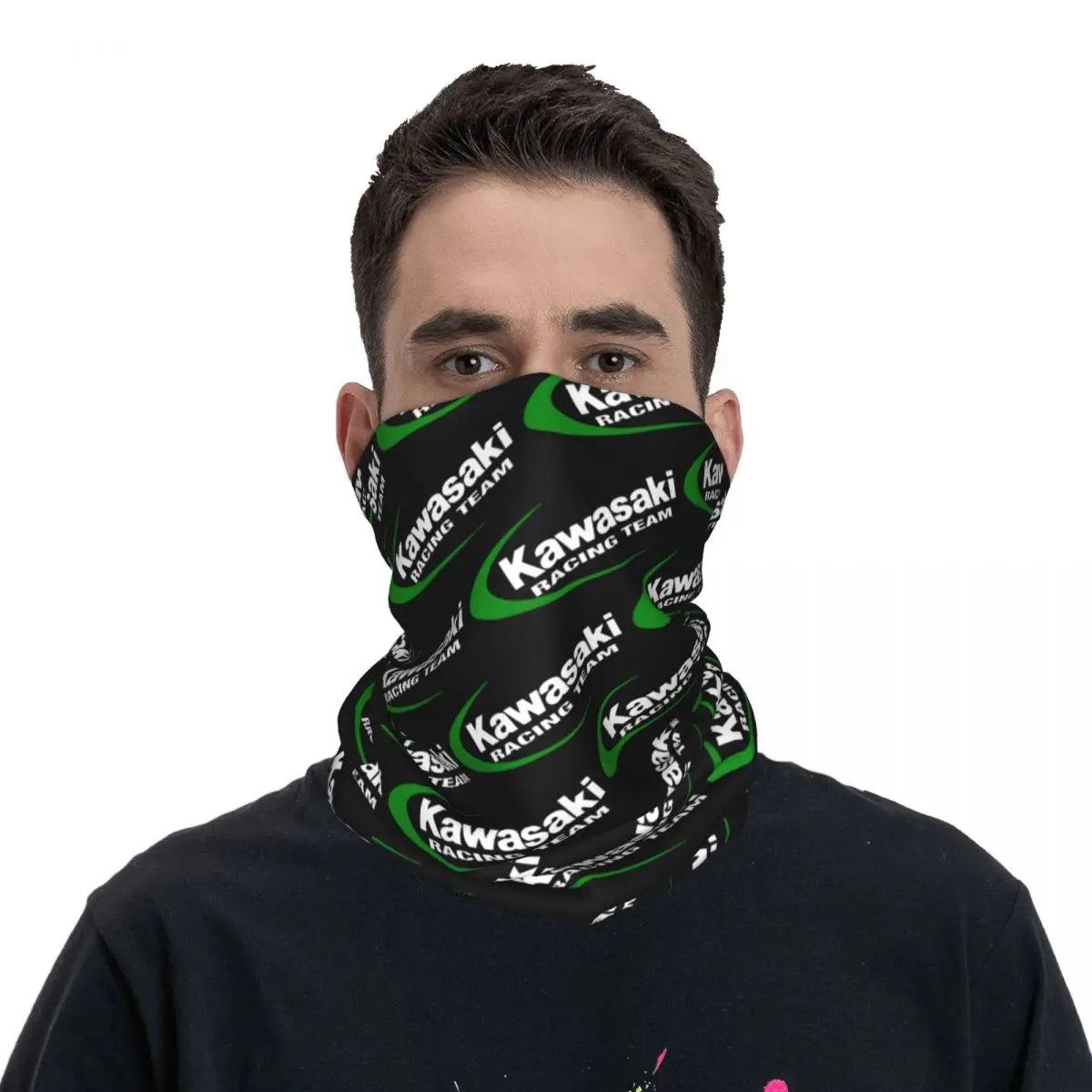 

Kawasakis Moto Merch Bandana Neck Cover Ninja Motorcycle Mask Scarf Summer Ride Headband Unisex Windproof