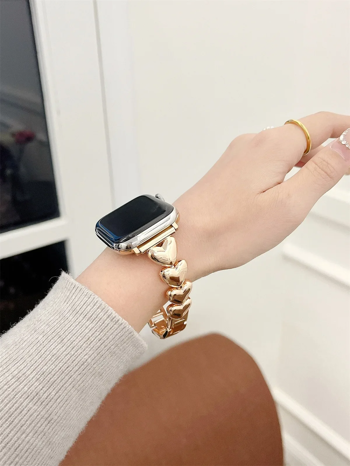 Watch Band For iWatch 42/44/45/46/49mm 38/40/41mm Metal Fashion Watch Strap For Watch Series Ultra2 Series 10/9/8/7/6/5/4/3/2/1_voghion.com