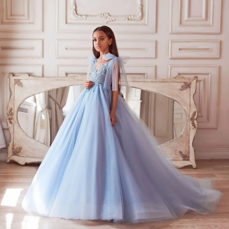 

Flower Girls Dresses For Wedding First Communion Dresses Party Prom Princess Gown Pageant Prom Gown