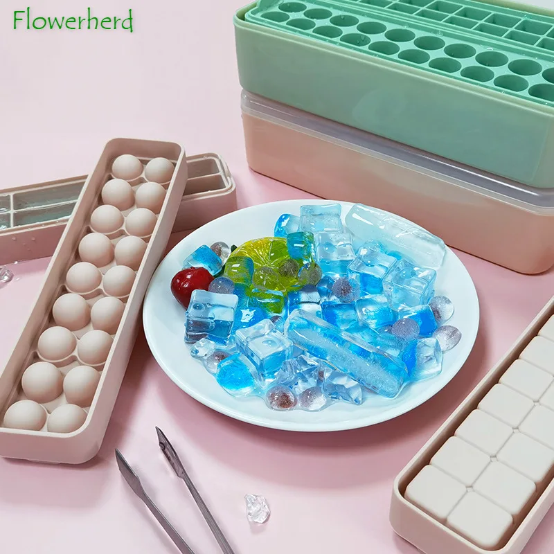

Ice Cube Silicone Mold Pressing Ice Grid Household Multi-layer Square Ice Ball Ice Box Three-dimensional Multi-grid Ice Tray