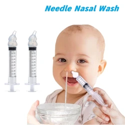 1/2/4Pcs Babi Nose Cleaner Rhinitis Nasal Washer Needle Tube Baby Nasal Aspirator Cleaner Syringe Baby Nose Washing for Children