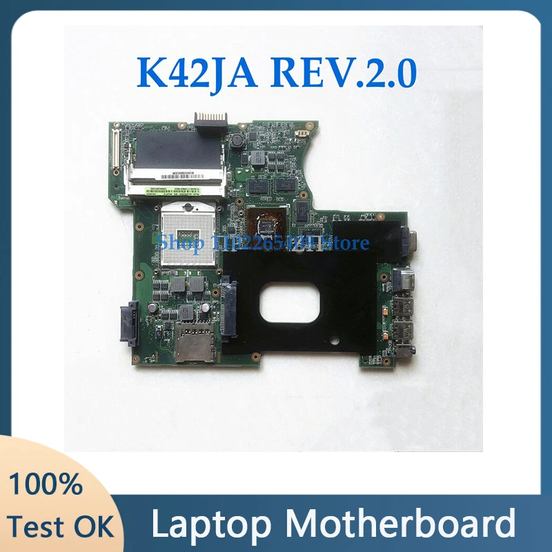 

Mainboard For ASUS K42J K42JA K42JA REV.2.0 Laptop Motherboard 216-0772003 HD5750 GPU 1GB HM55 laptop mainboard 100% Tested OK