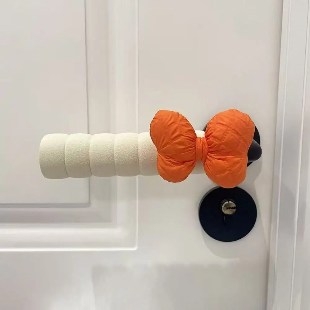 Bowknot Anti-collision Door Handle Cover 2Pcs Doorknob Protective Cover Doorknob Guard Handle Decoration
