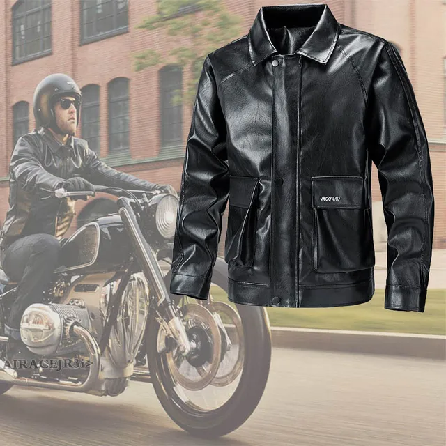 For BMW R18 Retro Motorrad Jacket Motorcycle Travel Sport Riding Racing Black Brown With Protectors Lined Windproof Keep Warm PU