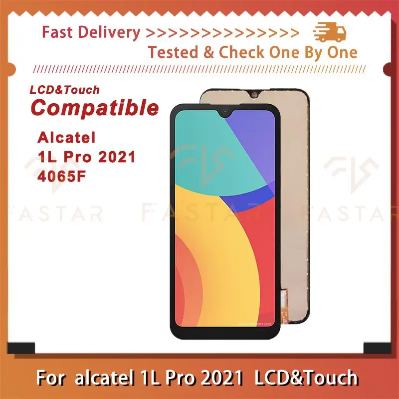 

4065F 6.1"Tested For Alcatel 1L Pro 2021 LCD 4065F LCD Display Touch Digitizer Assembly replacement phone Screen 1LPro lcd