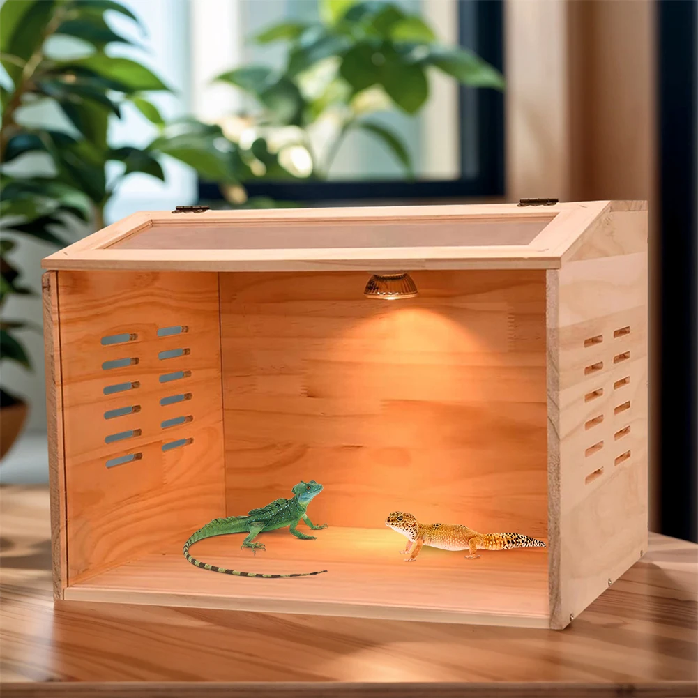 Brooder Box for Chicks Indoor with Lighting Kit Solid Wood Chicken Brooder Box for Chickens Ducks Quails Hamsters and Lizards
