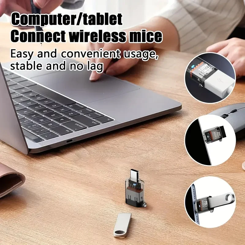 4개 USB to USB C 어댑터, USB 타입 C 암 커넥터 to USB 어댑터, 타입-C 수 커넥터 to USB-A 암 커넥터 어댑터, 10Gbps OTG 고속 충전