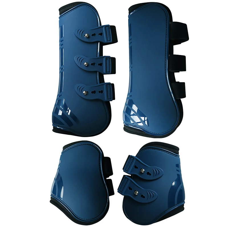 Free shipping horse tendon boots PU hard shell with neoprene padding