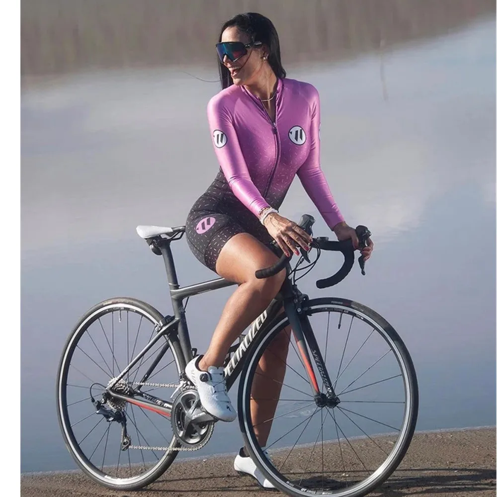 

VVsportsdesigns Summer long sleeves femaleTriathlon Cycling Skinsuit Swimwear Custom Bike Jersey Clothes Jumpsuit Ropa Ciclismo