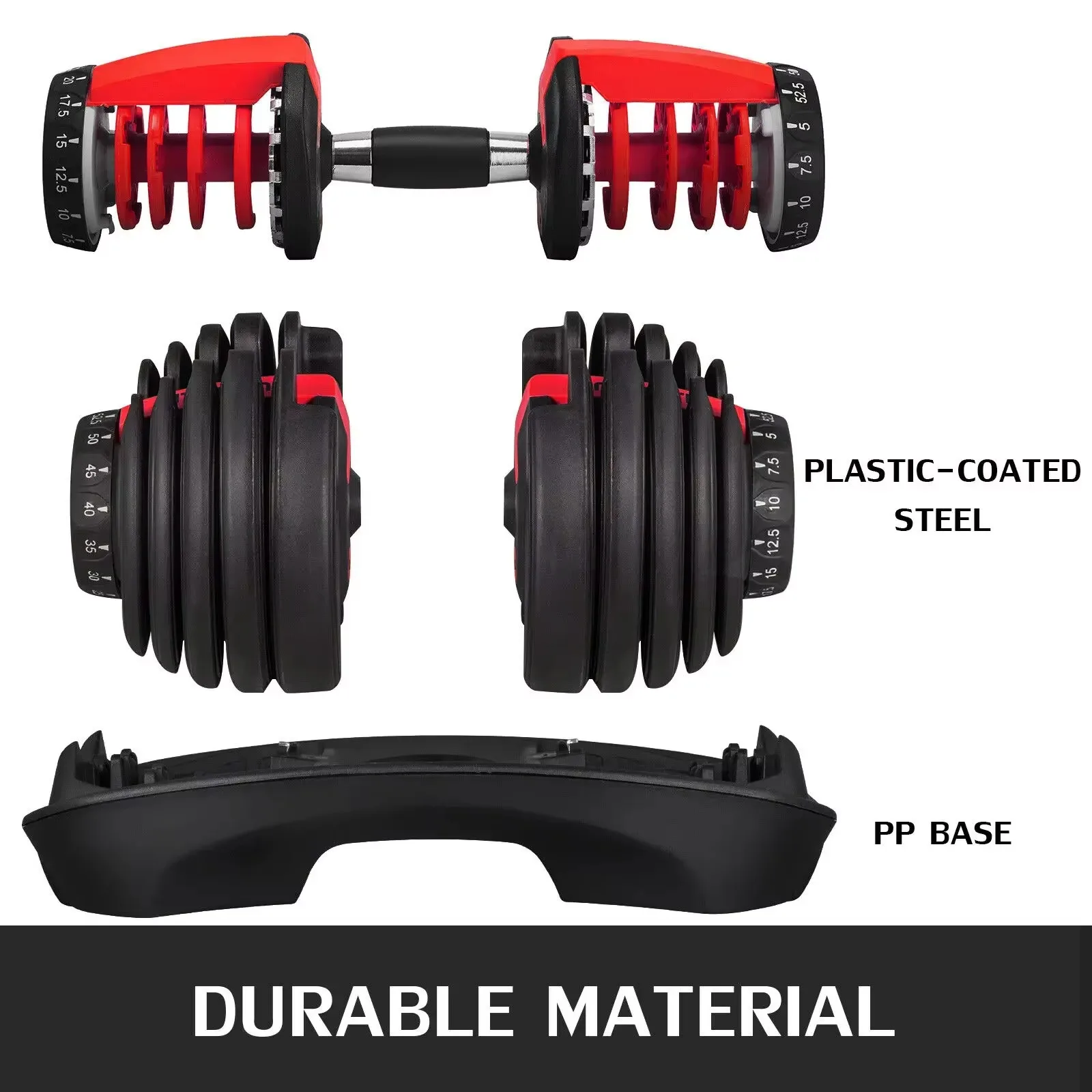 Sihao Adjustable Dumbbell Set 24-40kg Home Gym - Image 5