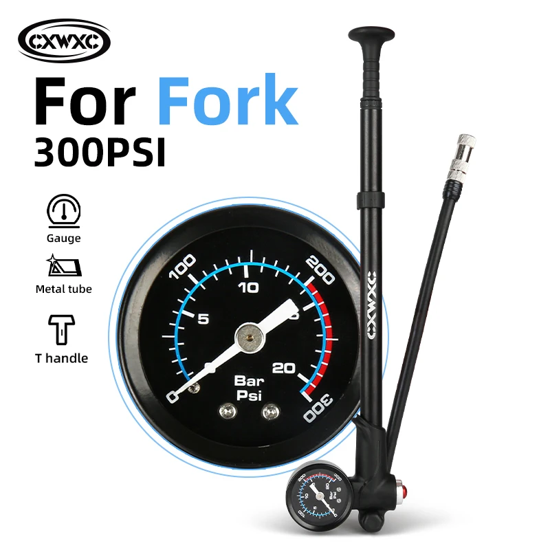 CXWXC300PSIBikeAirShockPumpforForkRearSuspensionAbsorberwith
