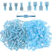 100pair/200pcs 16-14 Gauge Spade Disconnect Wire Connectors Fully Insulated Male Female Nylon Quick Crimp Terminals Wiring Spade