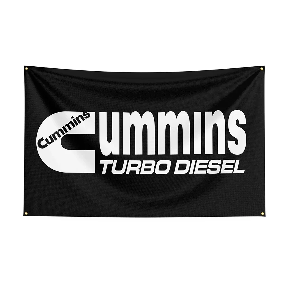 

90x50cm Cummins Flag Polyester Printed Racing Car Banner For Decor ft Flag Decor,flag Decoration Banner Flag Banner