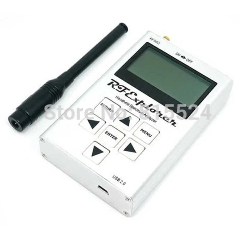 RF Explorer WSUB1G 휴대용 디지털 스펙트럼 분석기 112KHz-100MHz USB 오실로스코프 보라색 케이스