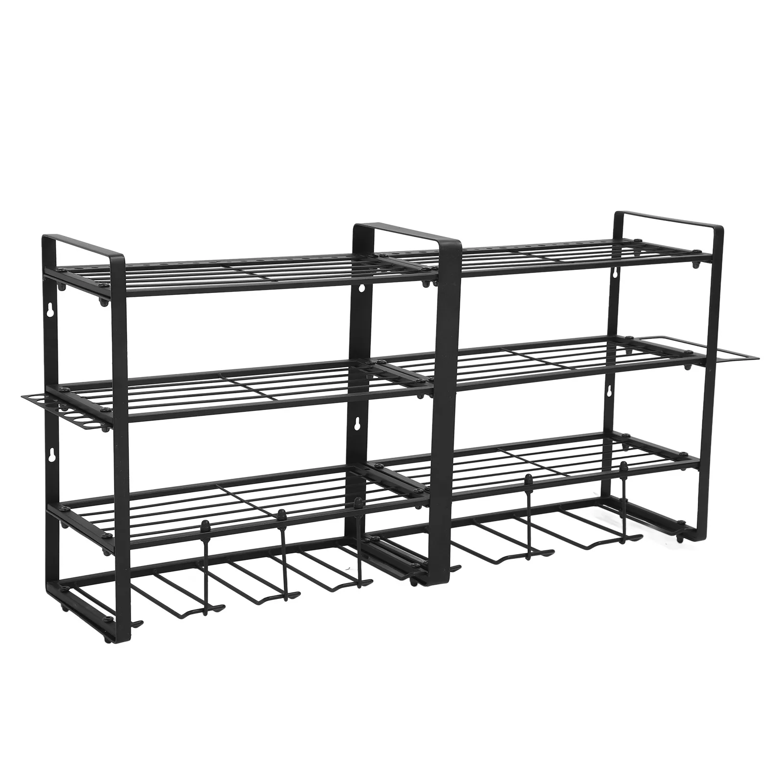 Power Tool Organizer Wall Mount 4 Layer Garage Storage Rack for Drill Screwdriver 6
