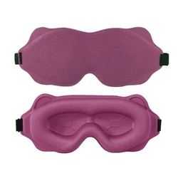 Ultimate Comfort 3D Sleep Mask - Soft Memory Foam Light Blocker Eye Shade (Rose pink)