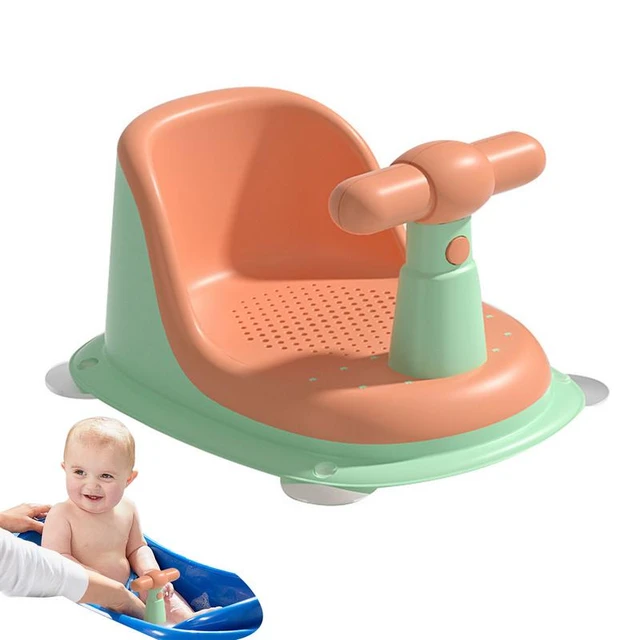 Asiento de baño para bebé, asiento de bañera para bebé, silla de ducha para  bebé, Asiento de baño antideslizante con respaldo - AliExpress