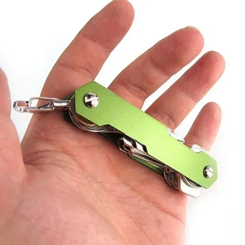 Smart Key Holder for Men Clip Portable Compact Keychain Key Hard Aluminum Oxide Intelligent Flexible Case Organizer Tools key case key holder key organizer key purse