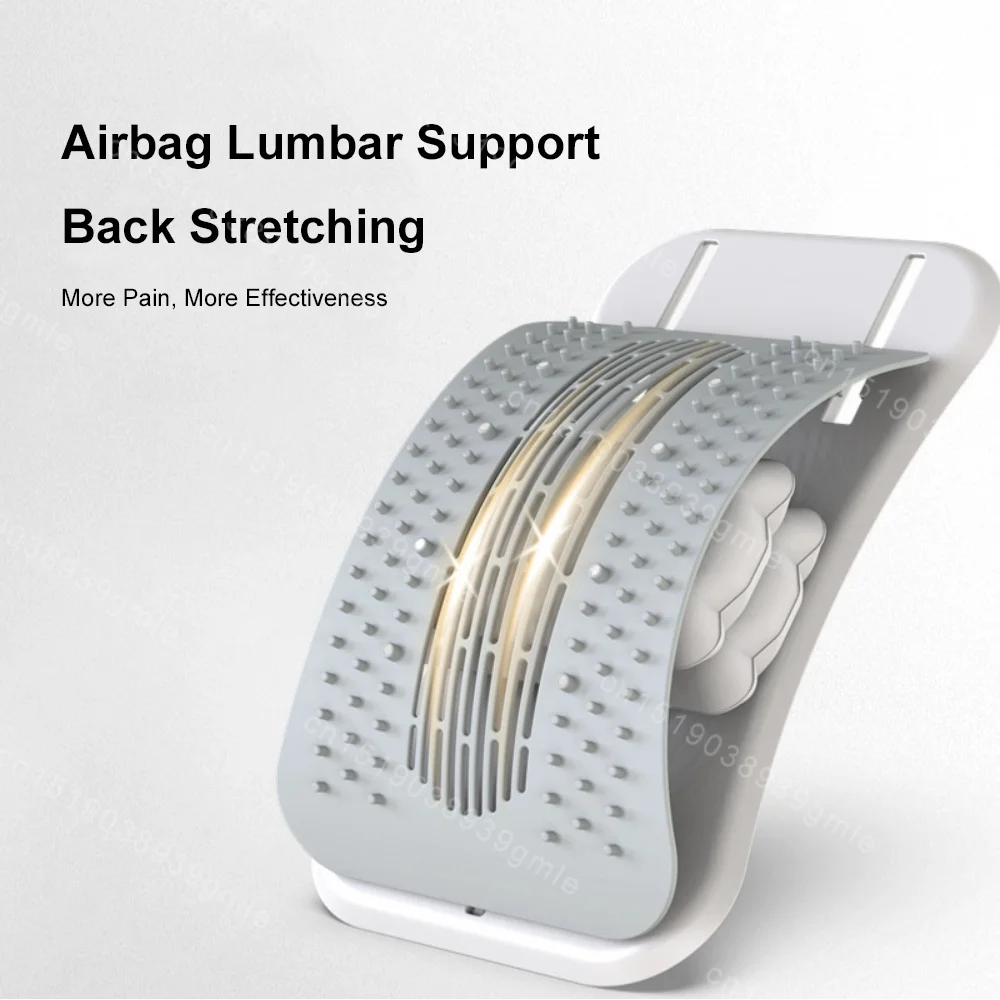 Back Waist Massager Adjustable Airbag Stretch Lumbar Support Back Stretcher Spine Pain Relief Vertebral The Lower Back Relaxer