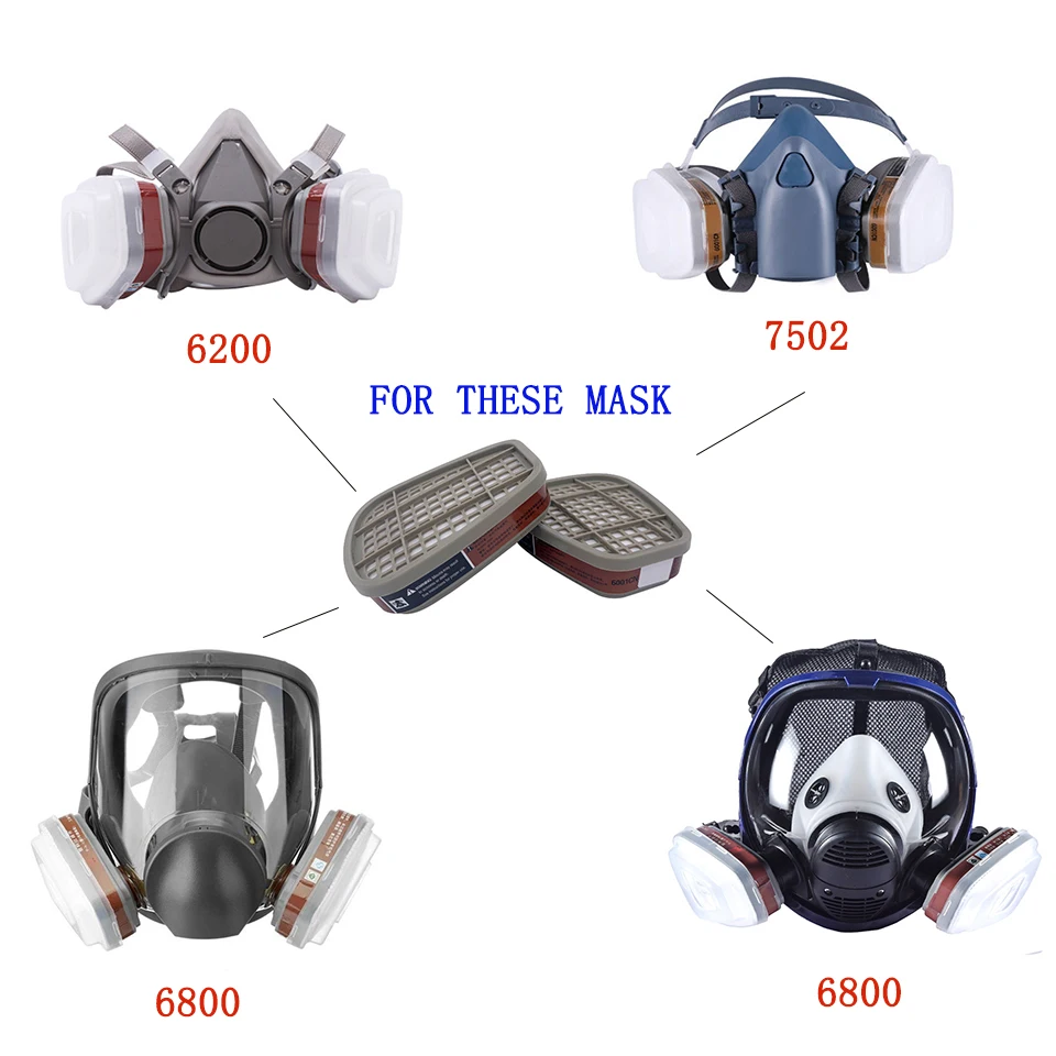 Cartouches filtrantes 6001/6002/6004 pour demi-masque - Lot de 1