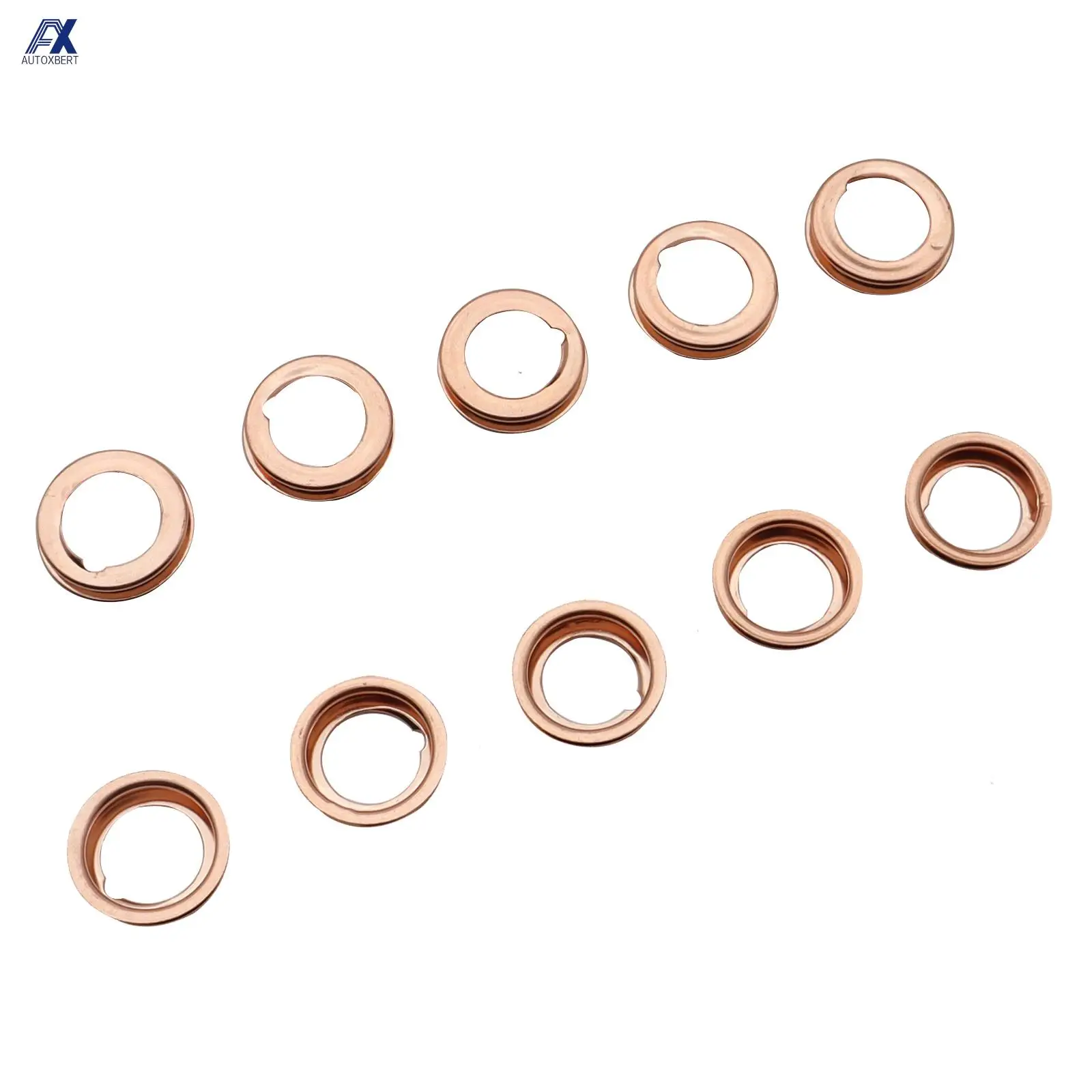 10PCS Metal Oil Drain Plug Crush Washers Gaskets 11026-01M02 For Nissan 370Z/Cube Altima Infiniti Oil Drain Plug Crush Washer