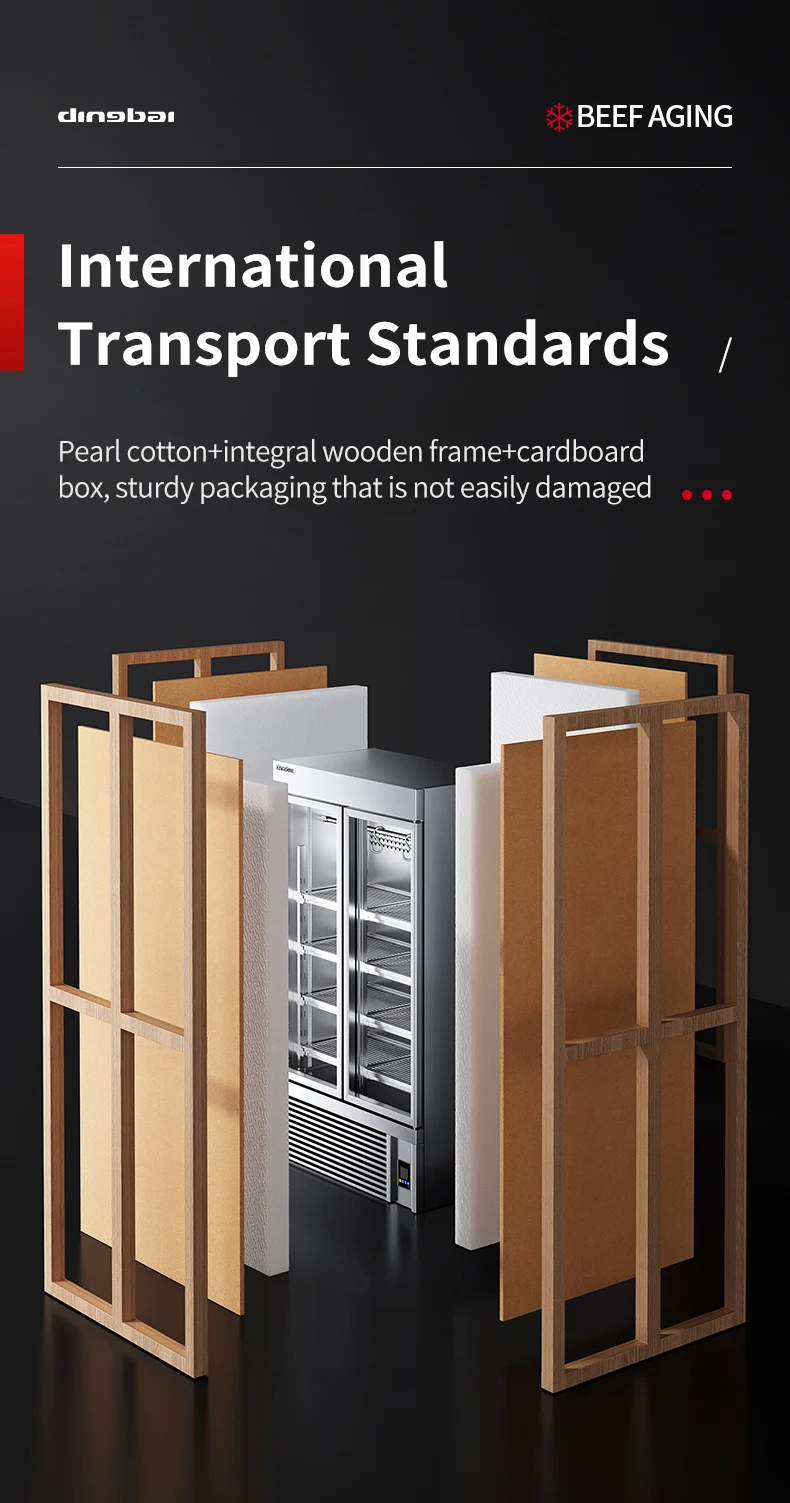 Grade Beef Aging Meat Preservation Cabinet Triple Doors Automatic Defrost Commercial Dry Aging Fridge for Steak Restaurant