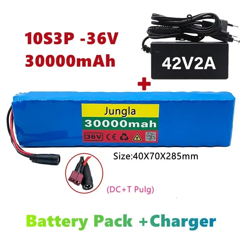

10s3p 36V 30000mah battery pack 600W, suitable for Xiaomi m365 Pro eBike bicycle, with built-in 20A BMS charger