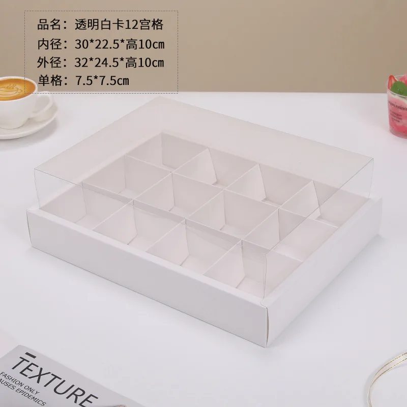 6/9/12 Grid Kraft Paper Cupcake Boxes with Clear Window, Muffin and Pastry Packaging Ca... - SKU KPGB0916 - UGI Packaging