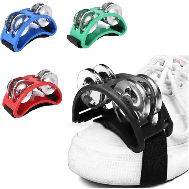 Elliptical Drum Companion Hand Foot Jingle Drum Children Musical Educational Tambourine Percussion Instruments For KTV Party children percussion instruments