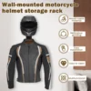 Helmet Rack Wall Mount Wood Motorcycle Helmet Holder All-in-one Helmet Key Rack Bicycle Helmet Display Hanger for Keys Gloves 2