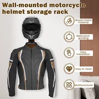 Helmet Rack Wall Mount Wood Motorcycle Helmet Holder All-in-one Helmet Key Rack Bicycle Helmet Display Hanger for Keys Gloves 2