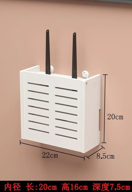 Caja de almacenamiento Wifi para el hogar, organizador de cables de  enrutador Wifi montado en la pared, duradero, para sala de estar -  AliExpress