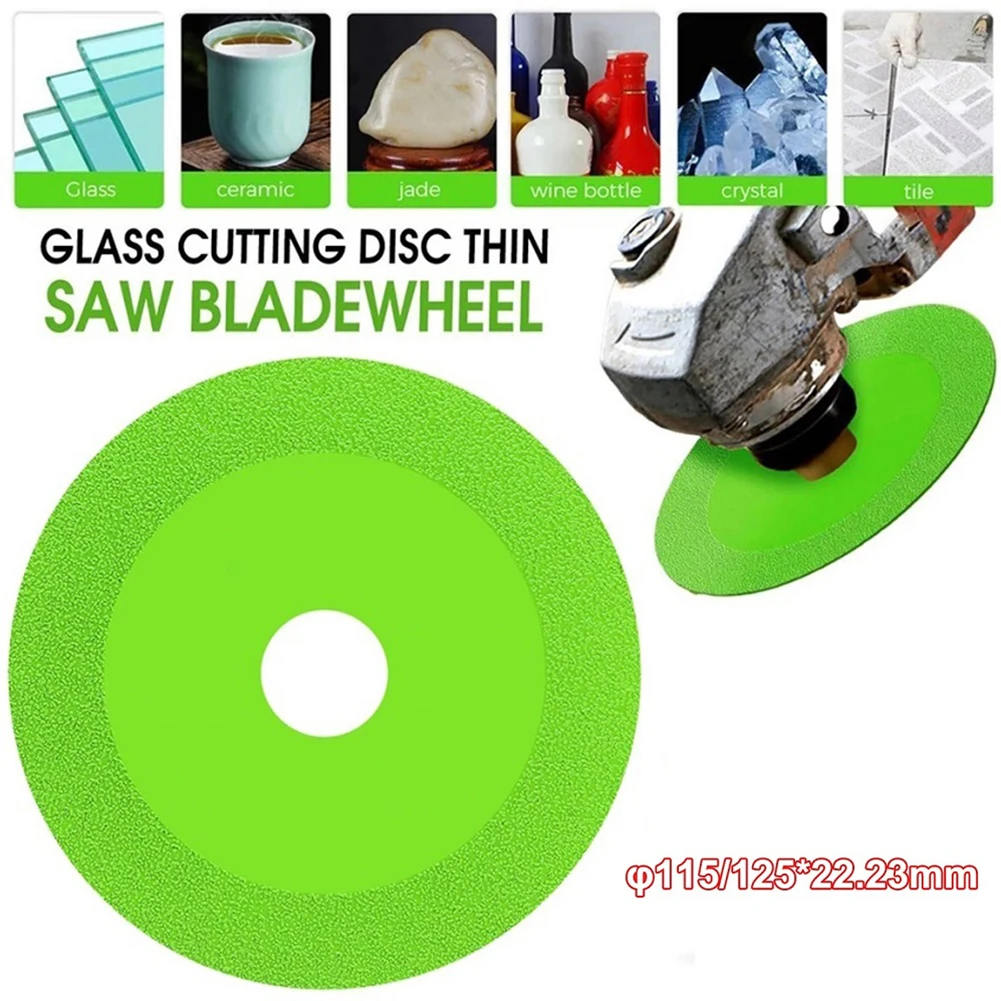 115/125mm Glass Cutting Disc Diamond Marble Ceramic Tile Jade Saw Blade For Cutting Grinding Glass Jade Crystal Ceramic