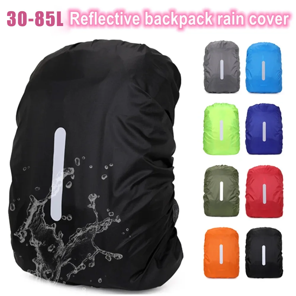 

30L/85L Reflective Waterproof Backpack Rain Cover Sport Bag Cover Rain Outdoor Camping Hiking Waterproof Cover Backpack Raincove