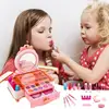 Kids Makeup Kit For Girls Real Washable Makeup Set Princess Play Make Up Toys Toddler Cosmetic Set Makeup Vanities Children's 4