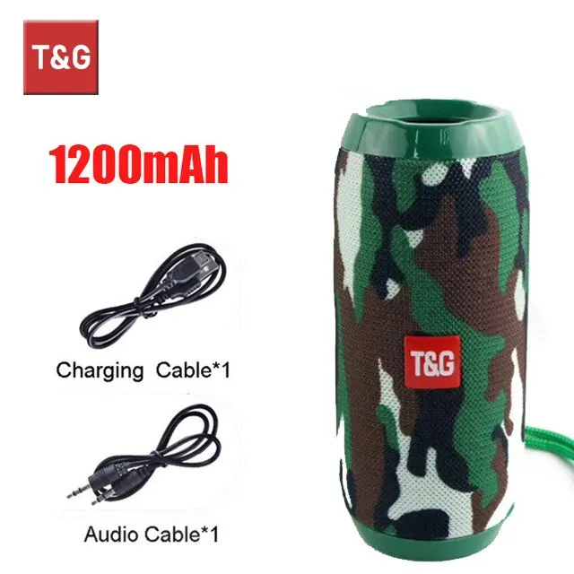 مكبر صوت TG117 بلوتوث محمول في الهواء الطلق TWS ست...