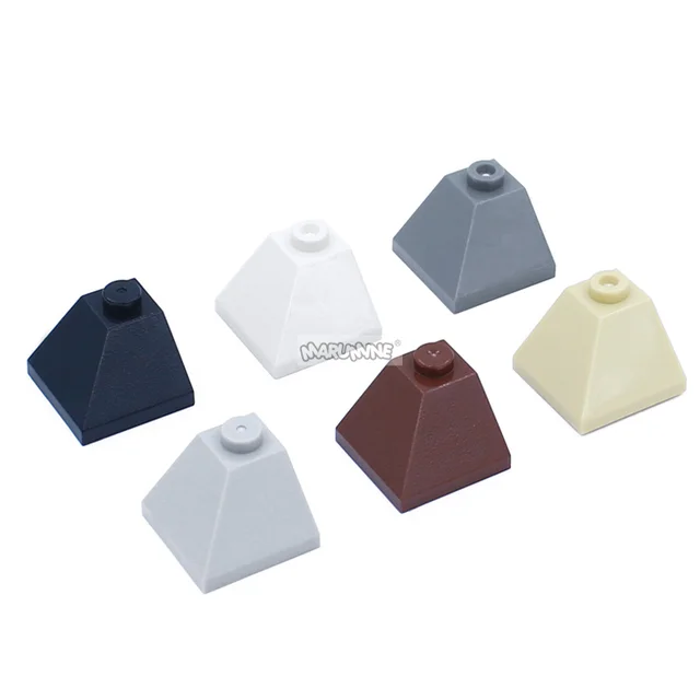 Marumine MOC Brick Parts 20PCS Slope 45° 2x2 Double Convex Corner 3045 Compatible Building Blocks Designers Assemble Particles 2