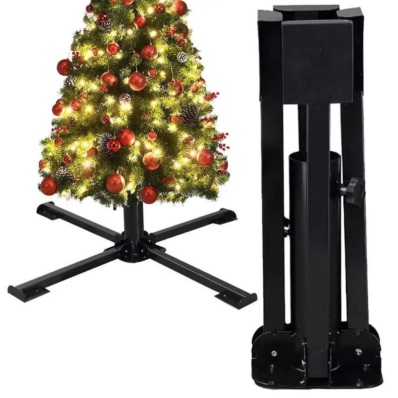 MetalChristmasTreeStandUmbrellaFoldingMetalStandHolderPortable