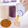 1.5kg/2kg Dog Cat Food Pail Plastic Storage Tank with Measuring Cup Container Moisture-proof Sealed Jar Pet Supplies Accessories 4