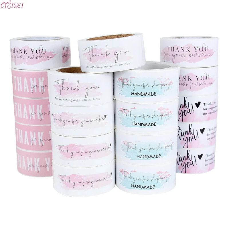 120Pcs Thank You for Your Order Stickers Labels for Envelope Sealing for Small Business Decor Sticker Stationery Package Decor