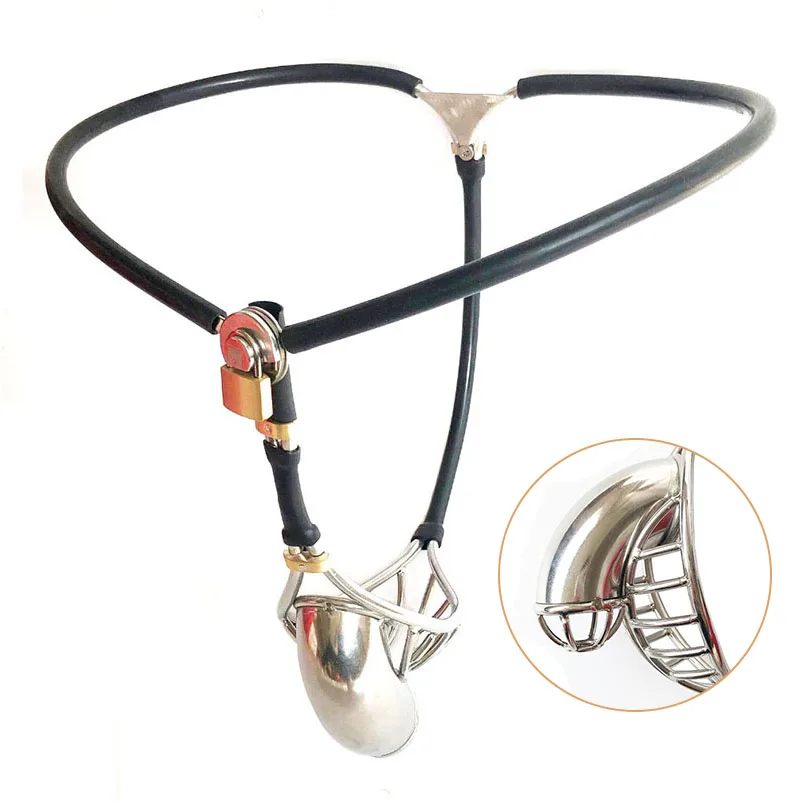 Male Invisible Chastity Belt Breathable Cock Cage Stainless Steel ...