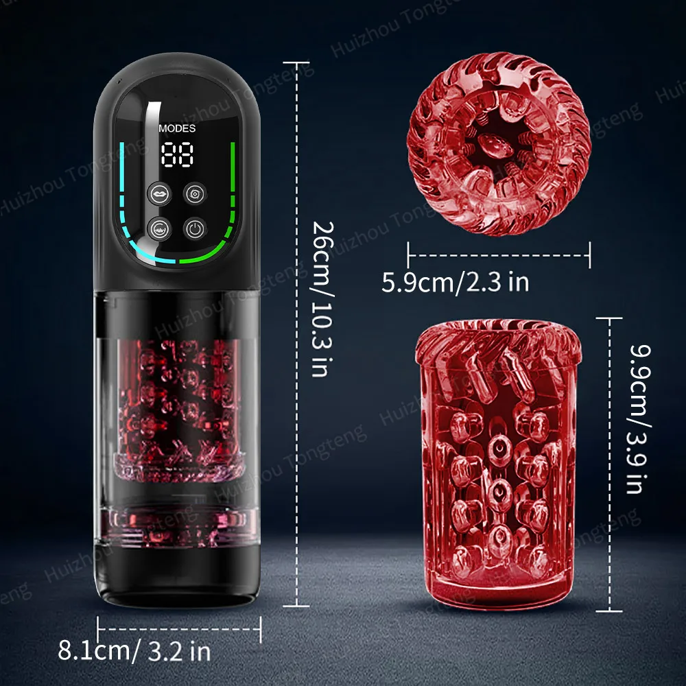 Automatic Thrusting Rotating Male Masturbator For Men Waterproof_voghion.com