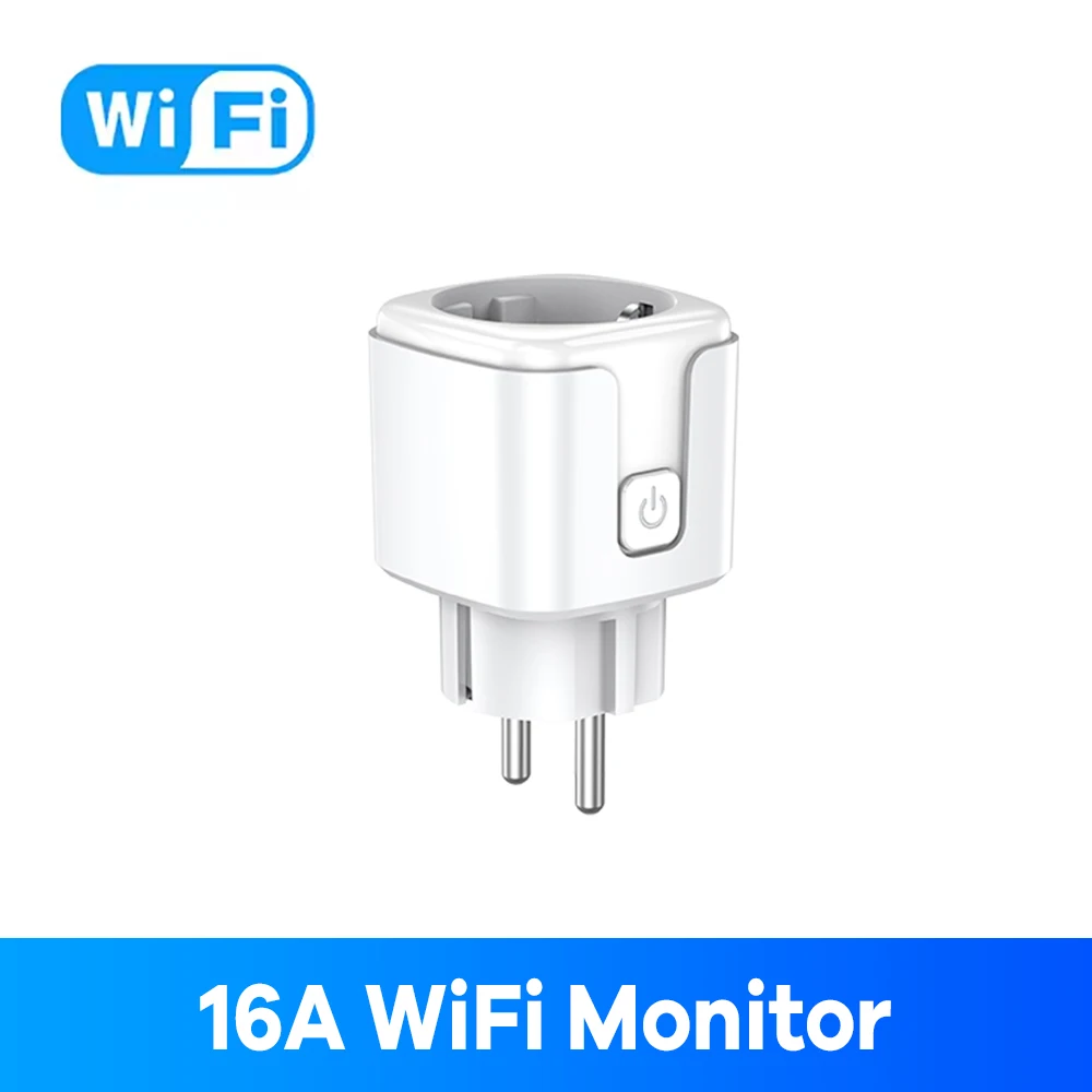 Smart WiFi Plug with Energy Monitoring and Voice Control - EU 16A