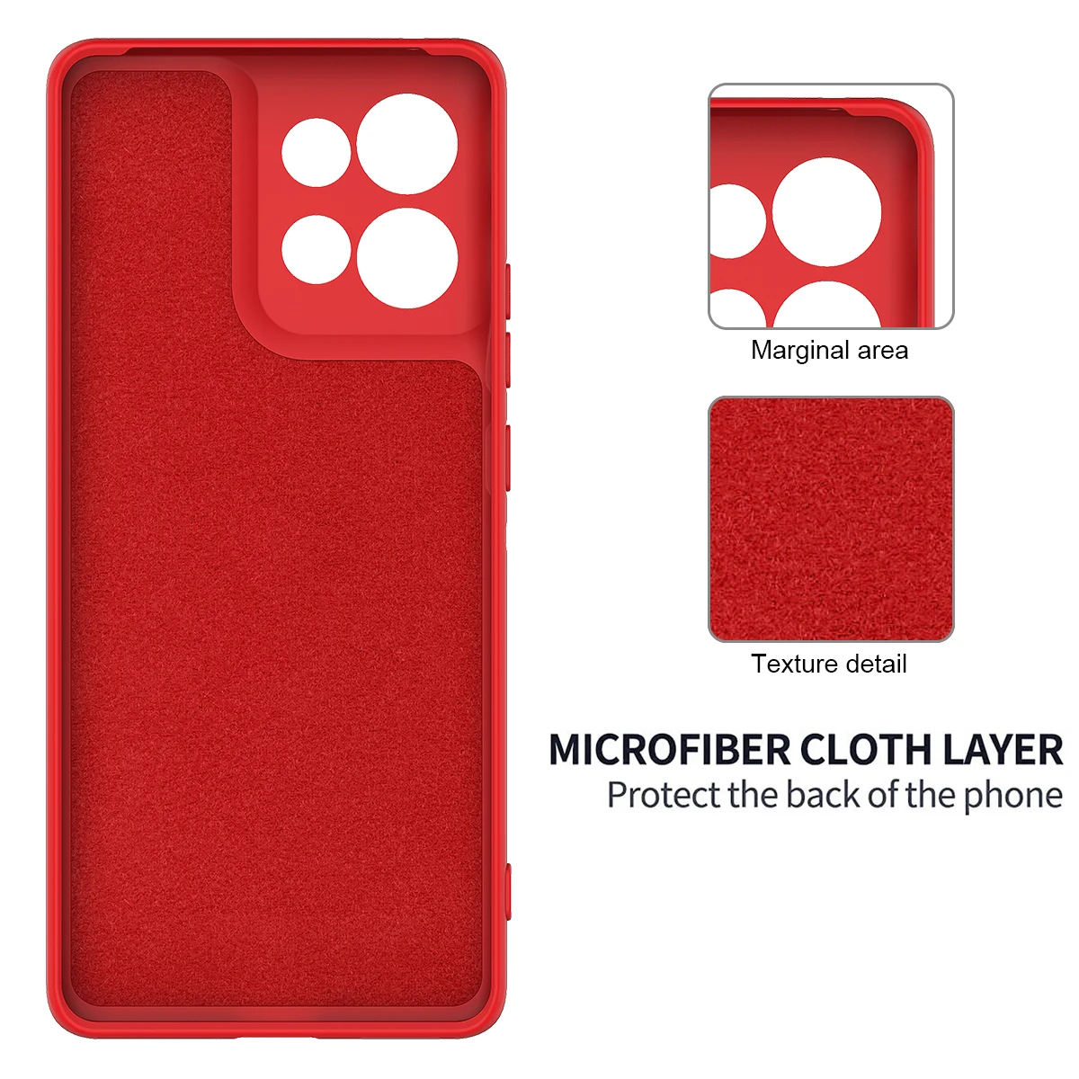 Silicone Soft Skin-Feel Anti-Fall Lanyard Phone Case with Shockproof Bumper