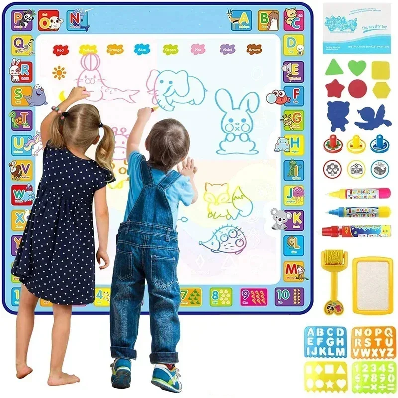 Coperta Per Pittura Ad Acqua Per Bambini Tappetino Per Disegno Ad Acqua Magica Da Colorare Graffiti Educazione Precoce Giocattolo Per L'Illuminazione 