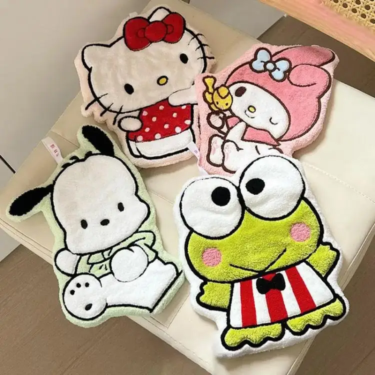 Hello Kitty patterned towel on display