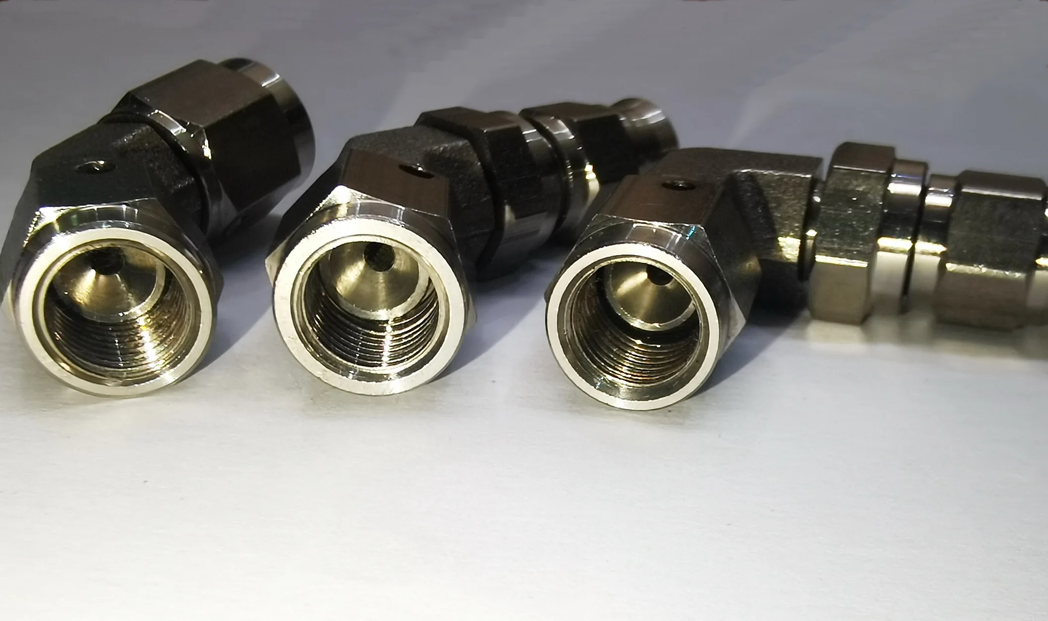 AN3 45 90 Degree Stainless Steel Forged Swivel Female Adapter Fitting to AN3 Braided PTFE Hose parts adapter